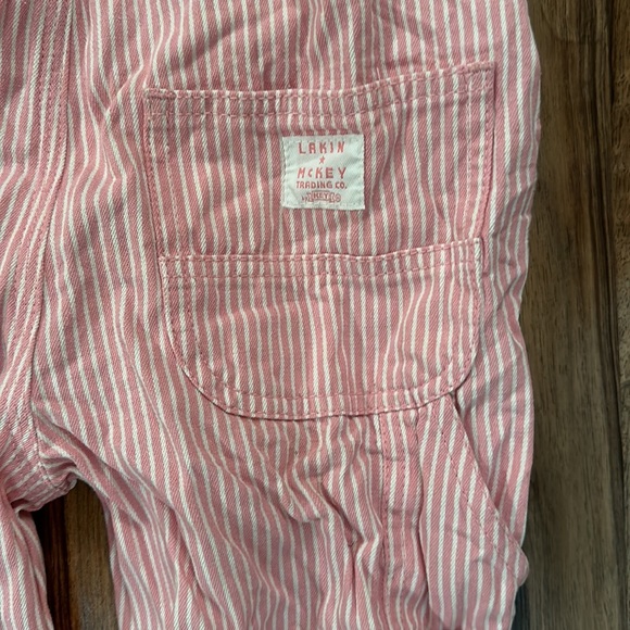 Lakin & Mckey Trading Company Pink Overalls Size 4 - Picture 6 of 7